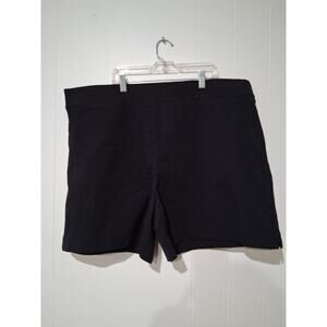 SPANX Stretch Twill Shorts Womens 2X Navy Comfort Beachy Pockets